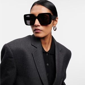 Christian Dior Wildior 55mm square sunglasses black NWT